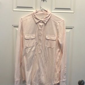 Pink and white striped shirt